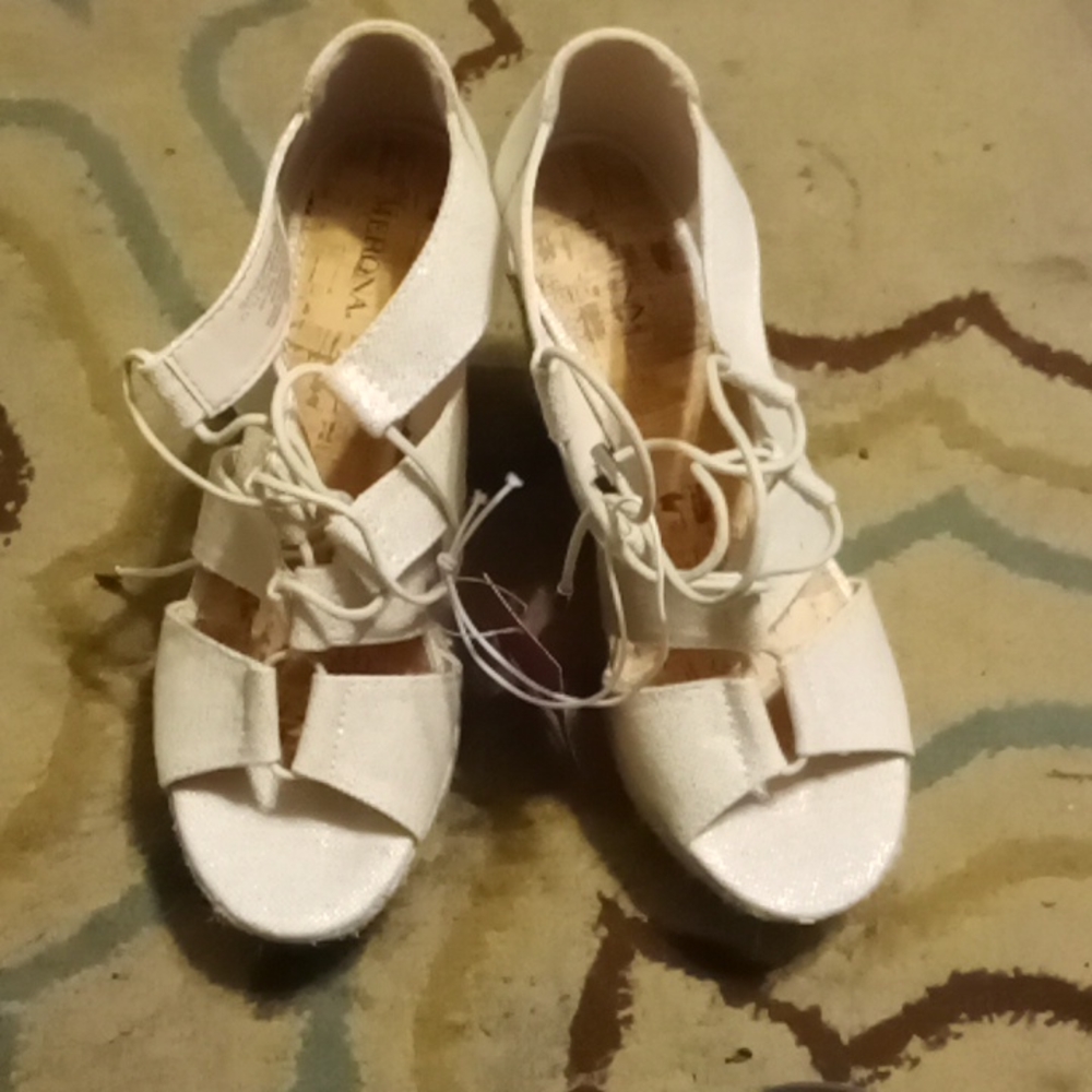 Maize Colored Open Toed Pumps Size 7 1/2 Merona brand from Target